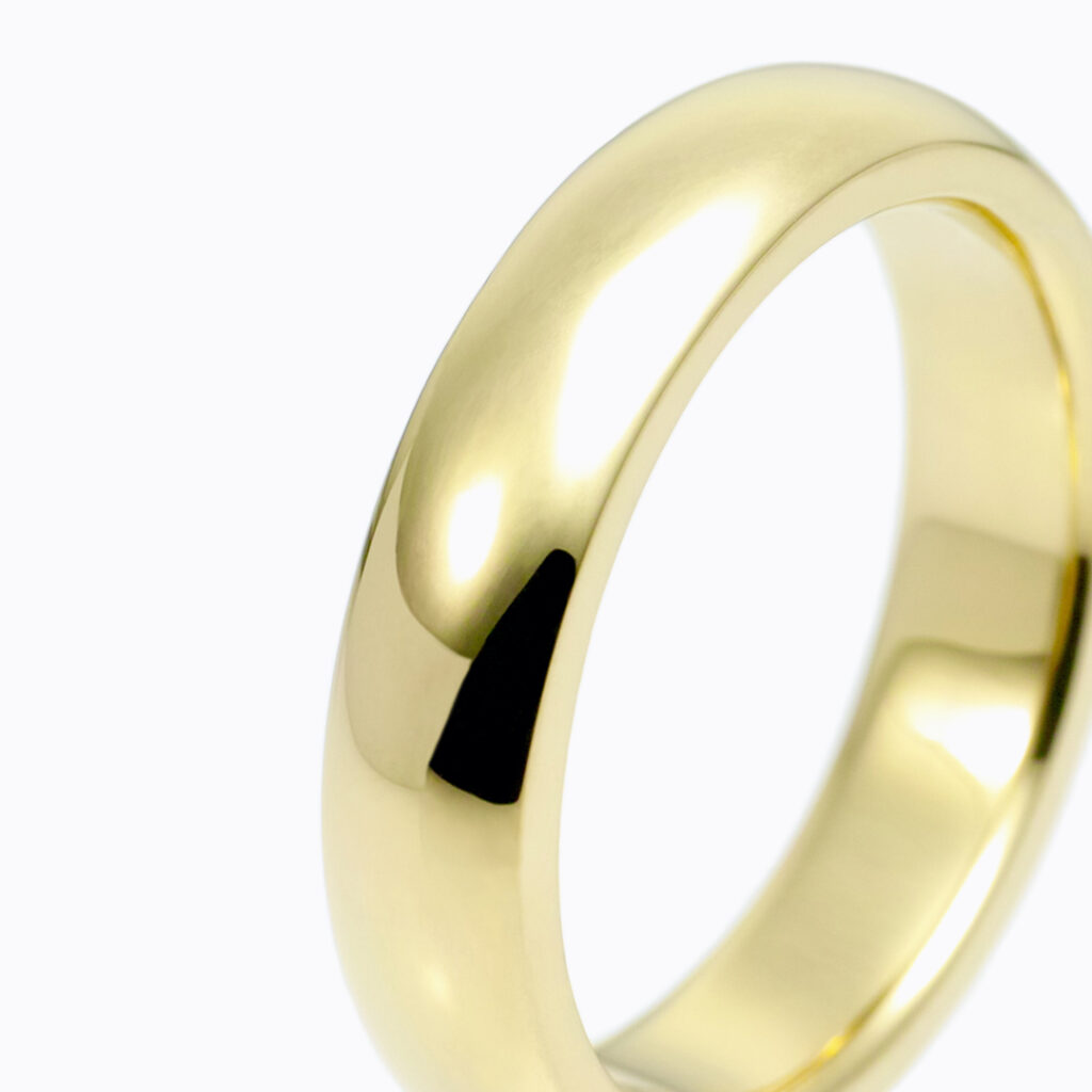 結婚指輪 ゴールド 鏡面