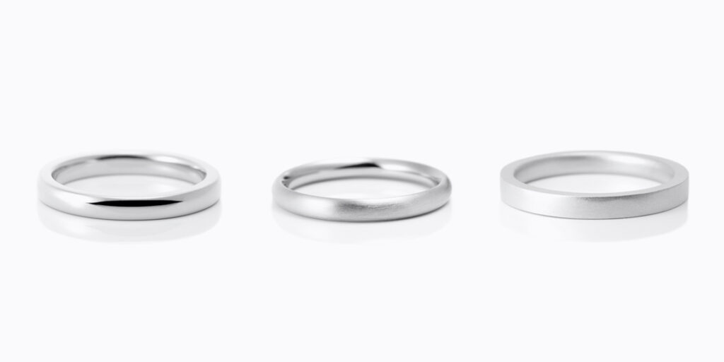 鍛造の結婚指輪 2.5mm 細身のデザイン
