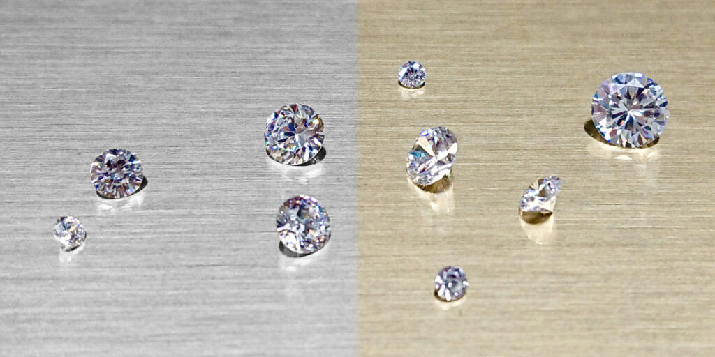 ダイヤモンドの大きさ比較