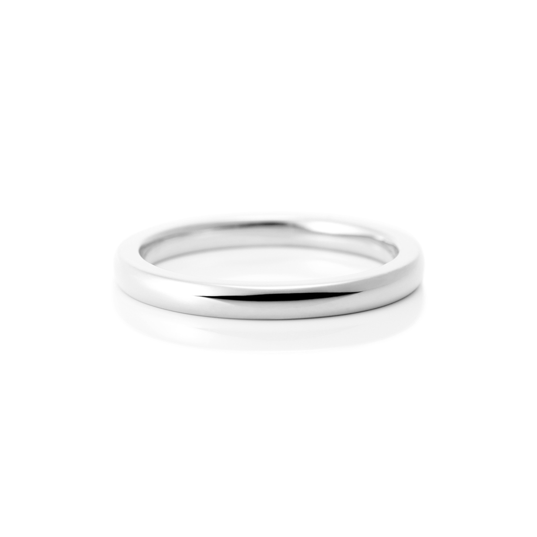 鍛造の結婚指輪 オーバル 鏡面 2.1
