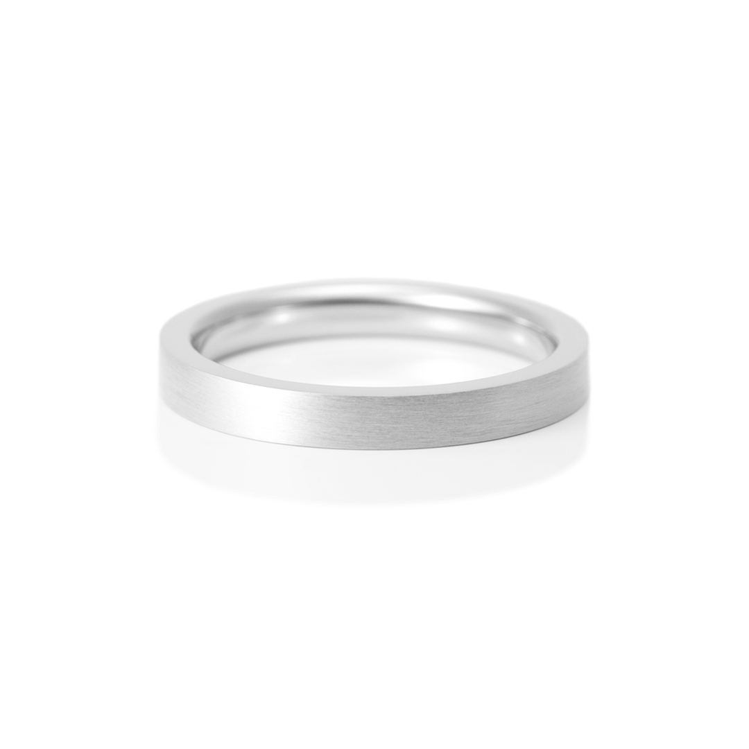 鍛造の結婚指輪 スクエア ヘアライン 2.5mm
