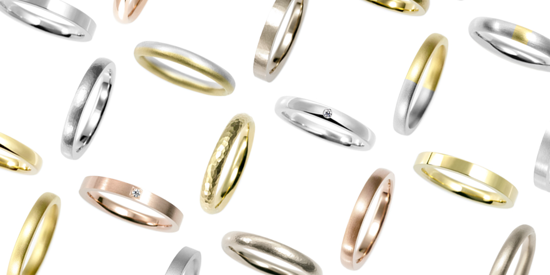 鍛造の結婚指輪のデザイン集