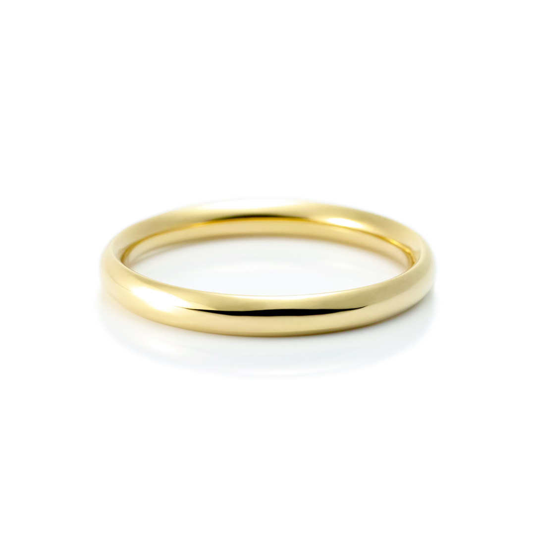 鍛造の結婚指輪 マーキス 鏡面 2.5mm