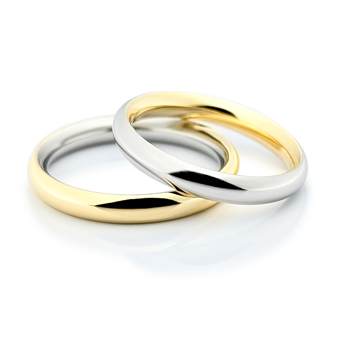 地金を切り替えて|鍛造の結婚指輪