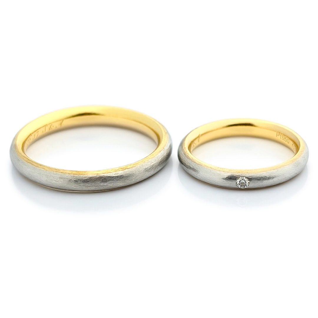 結びの煌|鍛造の結婚指輪
