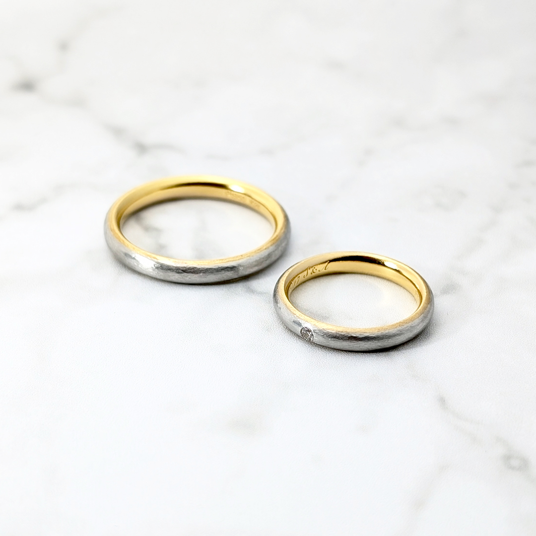 結びの煌|鍛造の結婚指輪