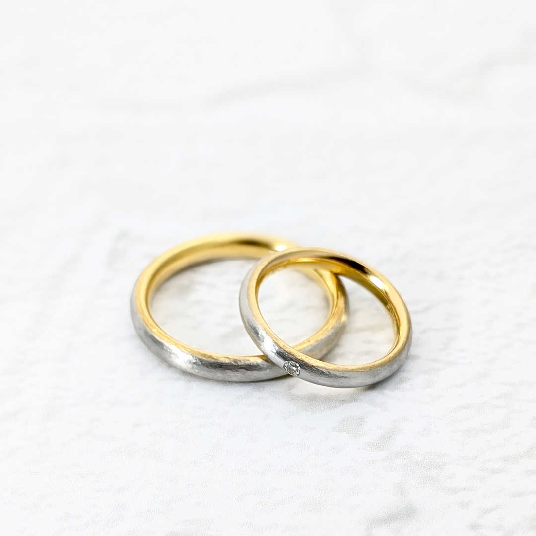 結びの煌|鍛造の結婚指輪