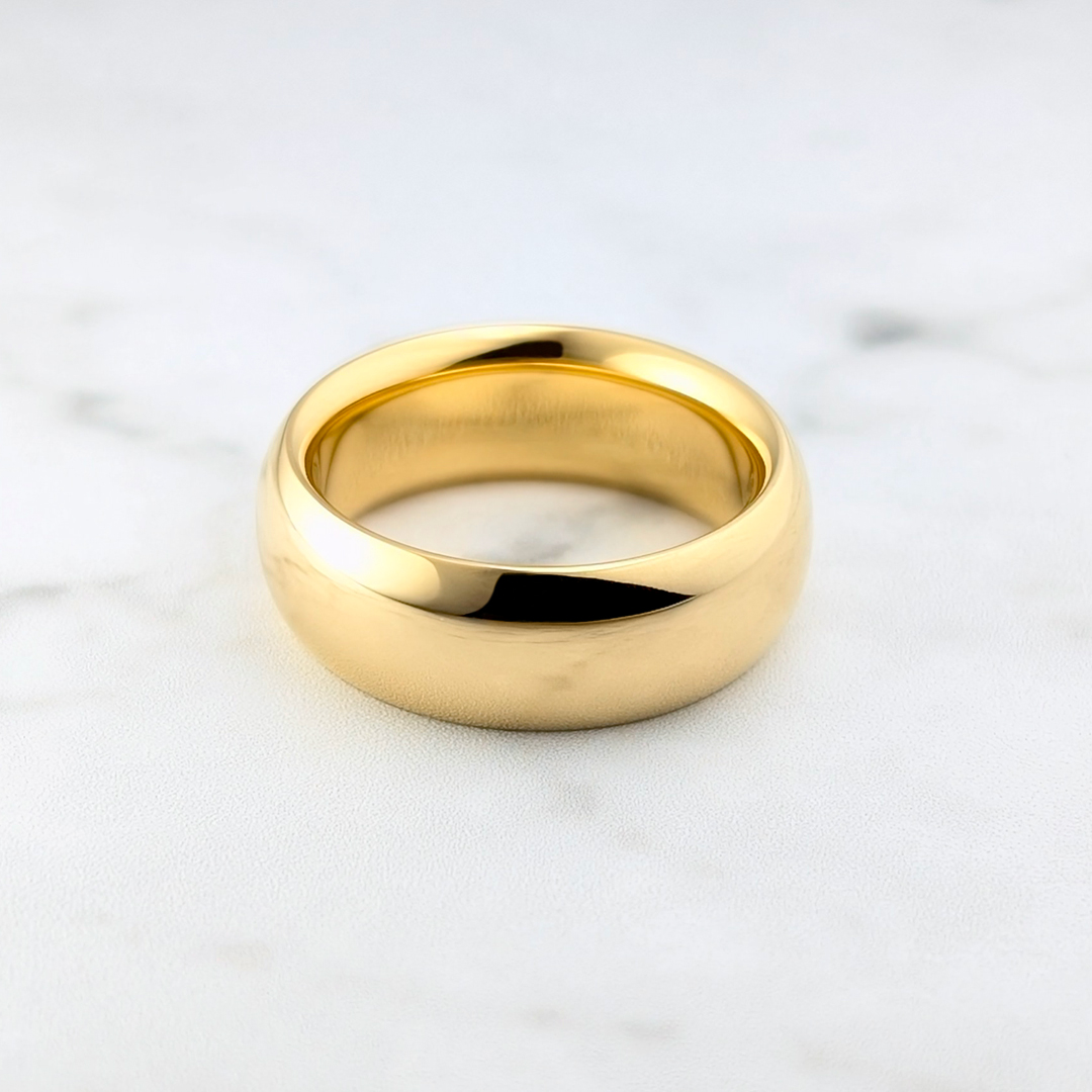 純金の鼓動|鍛造の結婚指輪
