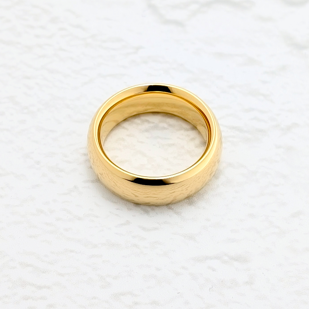 純金の鼓動|鍛造の結婚指輪