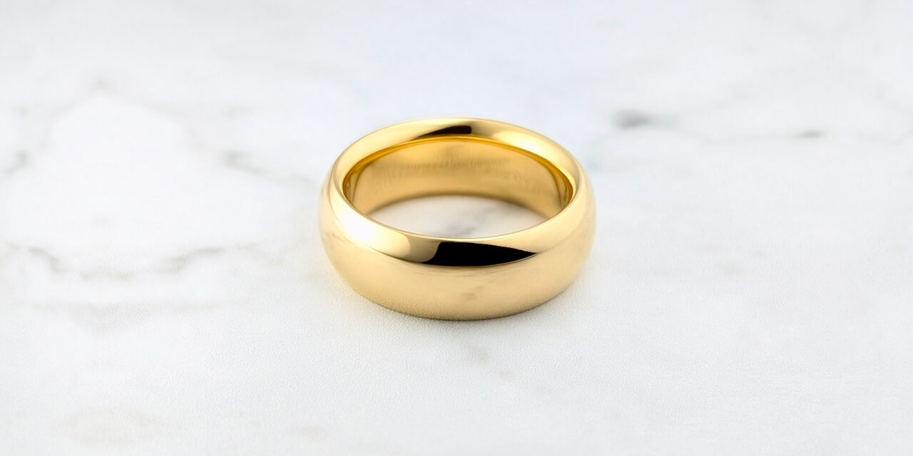 Pure Gold's Heartbeat | Forged Wedding Ring