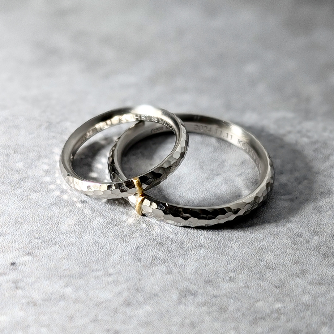 結びの証|鍛造の結婚指輪
