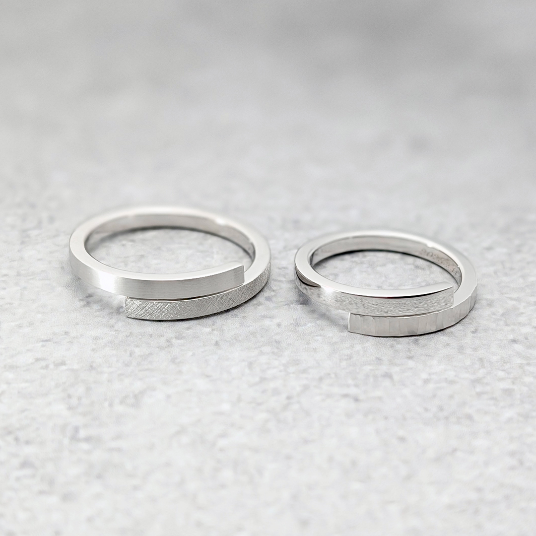 重なる軌跡|鍛造の結婚指輪
