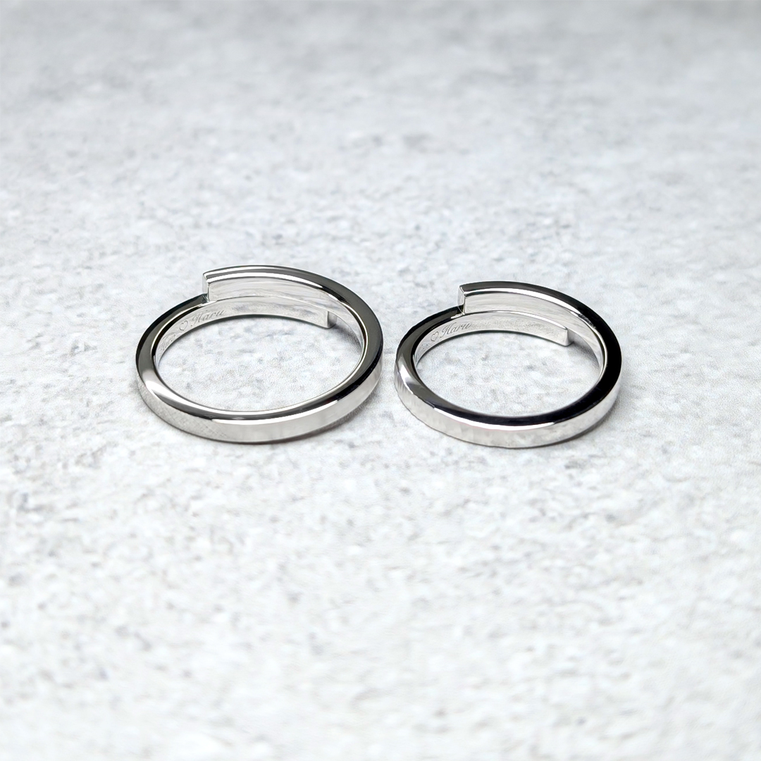 重なる軌跡|鍛造の結婚指輪