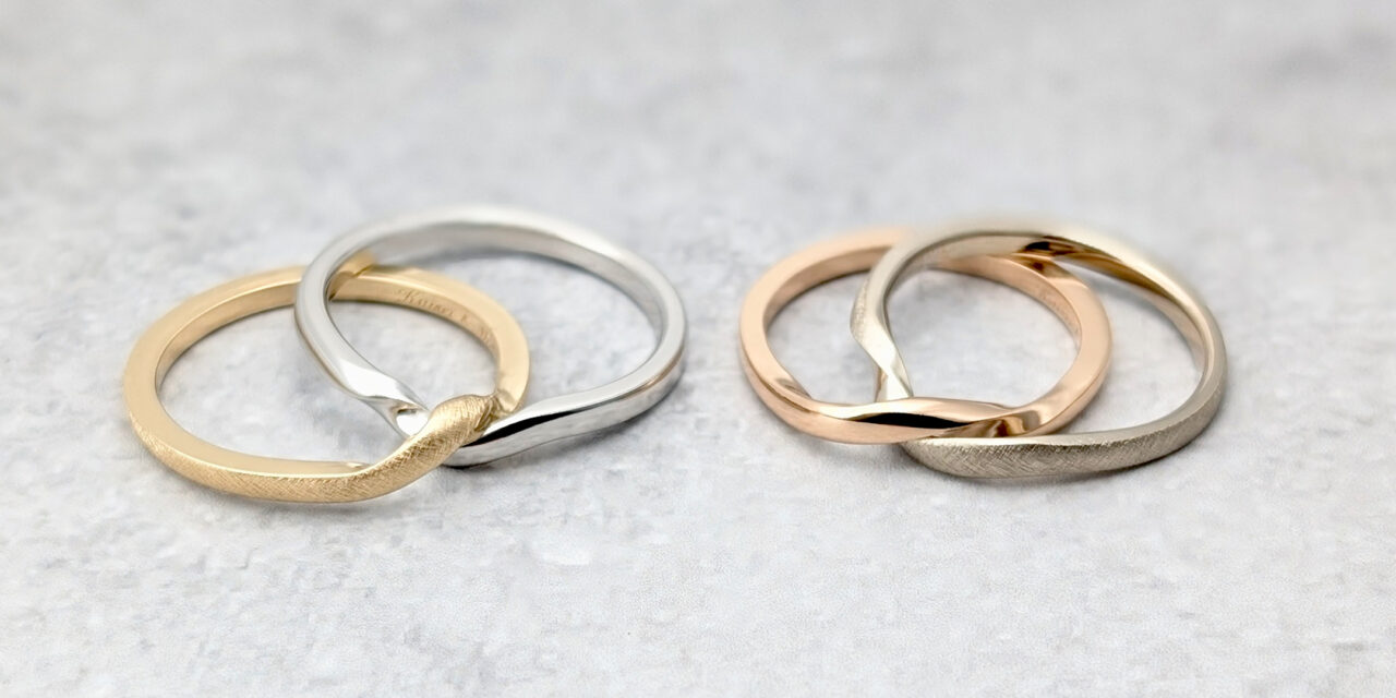Intertwined Serenity | Forged Wedding Rings